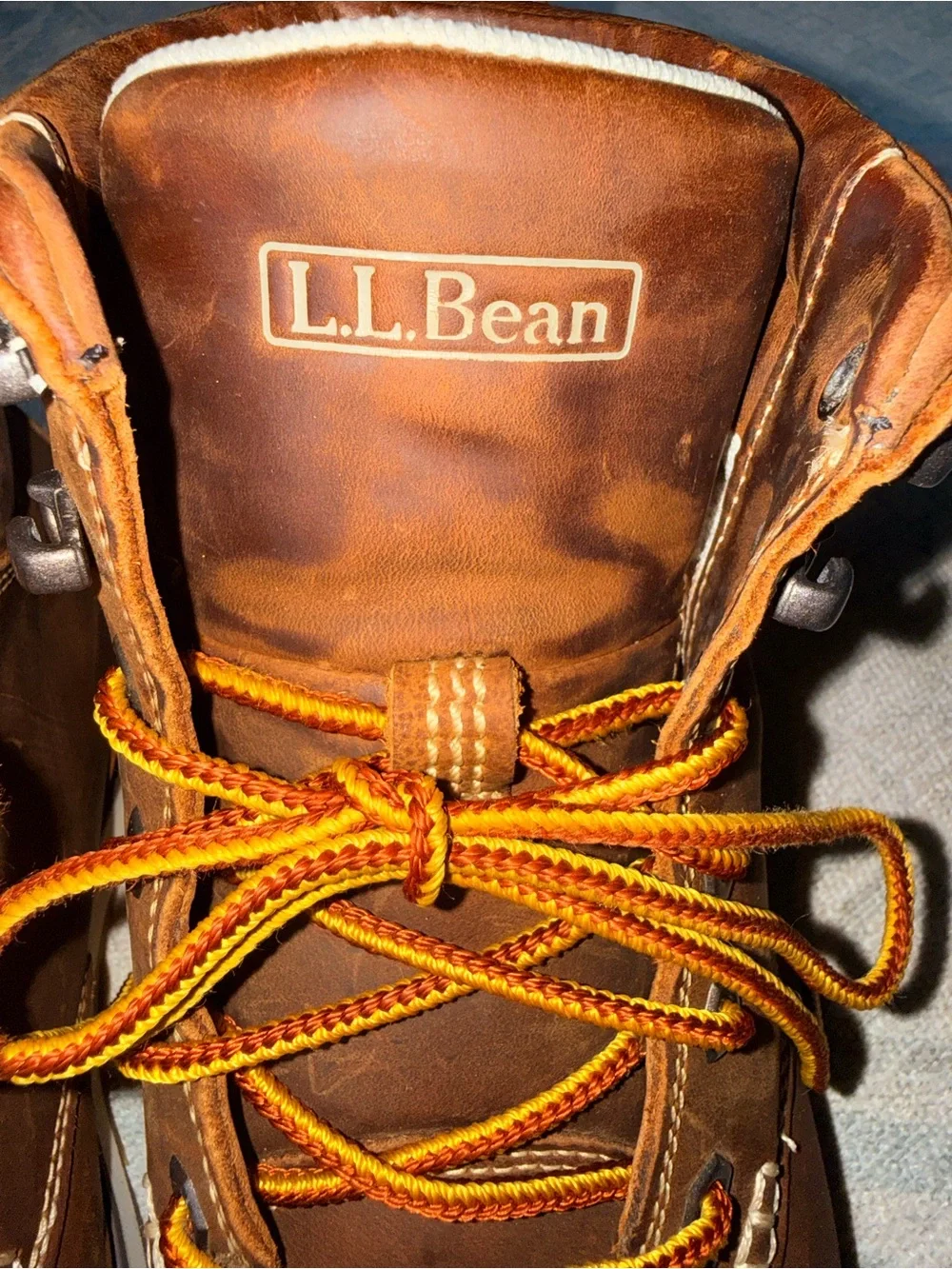 L.L. Bean Men’s Stonington Moc Toe Leather Boots Brown Size 9.5M
